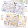 3sheet Simplicity Cute Sticker for M5 Size Scrapbook Note Plaid Butterfly Dot Style Journaling Sticker DIY Decor Decal Kid Gift
