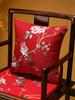 Embroidered Chinese Luxury Cushion Cover 45x45cm Elegant Crane Decorative Linen Pillowcase Living Room Sofa Autumn Pillow Covers