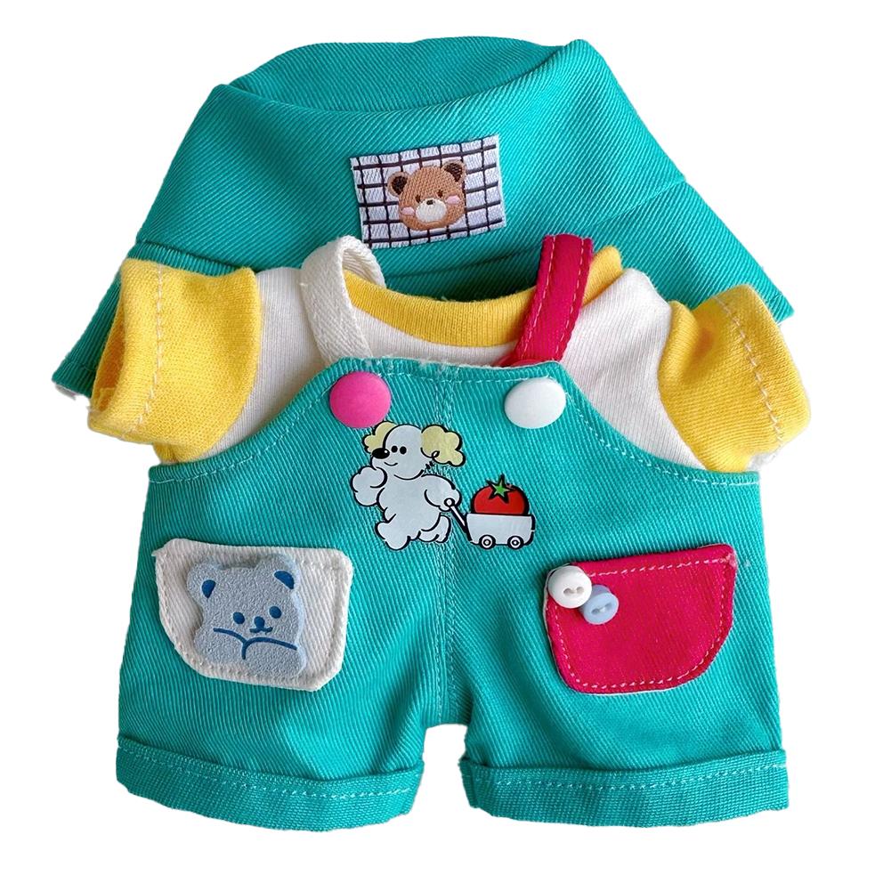 For 17cm Labubu Doll Clothes Fashion Clothes Overalls Doll Clothes Color Match Shorts Dolls Accessories Cute Decoration Little Clothes