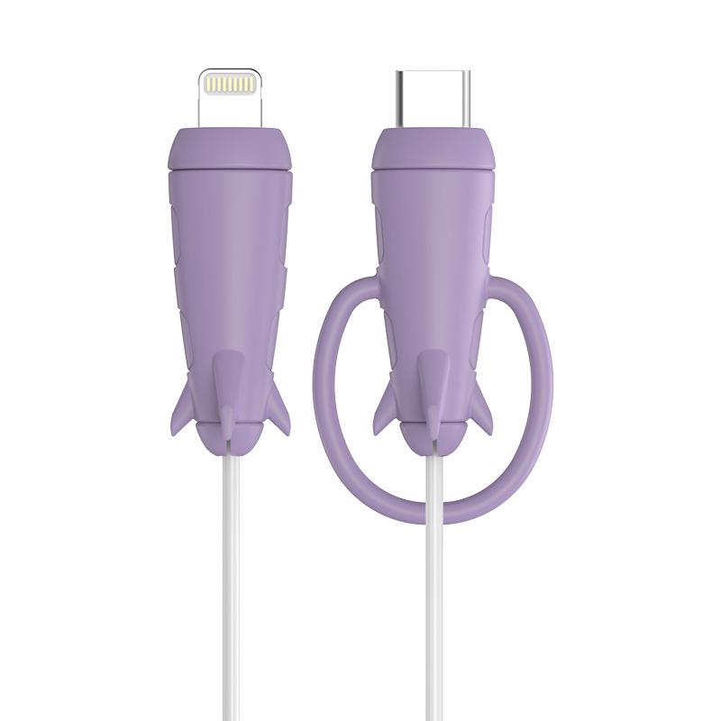 

Силиконовый протектор для кабеля 2-в-1 и ремешок для хранения для зарядных устройств Apple