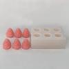 Stampo in Silicone per Artigianato Stampo per Resina Stampo per Artigianato a Forma di Fragola Stampo per Artigianato Fai da Te Stampo Flessibile per Ornamenti per Candele