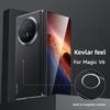 For Honor Magic V6 Case Built-in Magnetic Luxury Kevlar Skin Feel Folding Phone Cover For HONOR Magic V6 Shockproof Bumper Funda