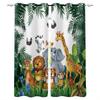 Curtain Forest Zoo Cartoon Children 3D Digital Printing High Density Blackout