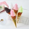 100PCS Solid Color Disposable Ice Cream Holder Thickened Ice Cream Cone Cover  Party