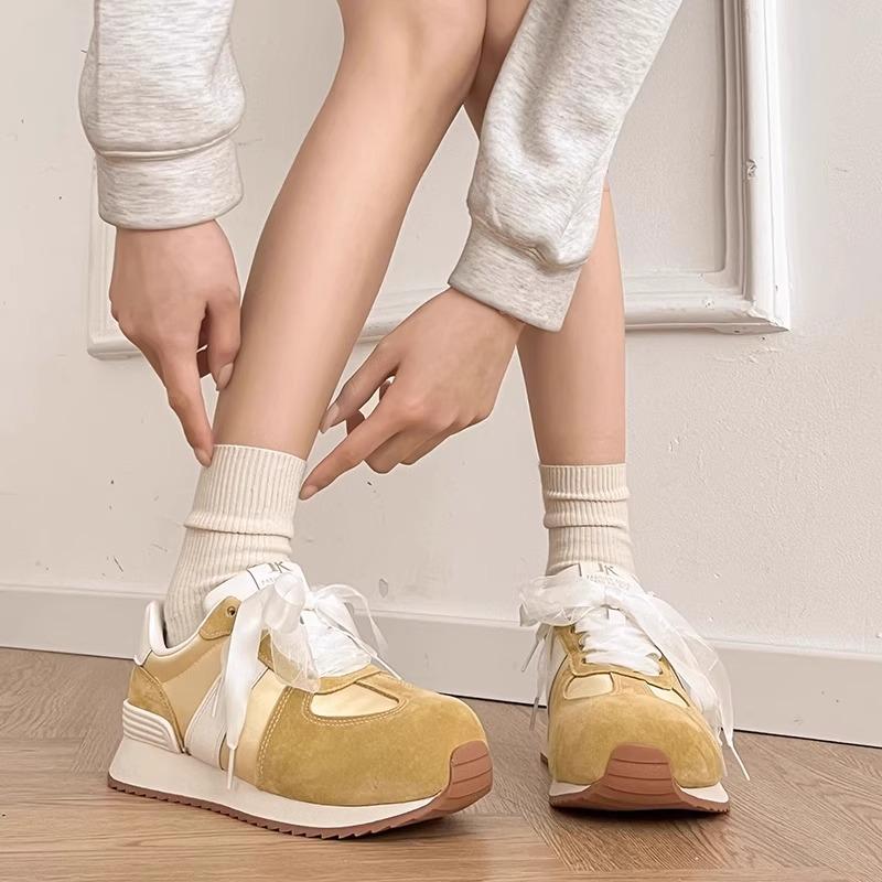 Fashion 2025 Hot Sale Shoes Female Mixed Colors Women's Vulcanize Shoes Outdoor Women Sneakers Lace Up Low Heel Women's Casual Shoes