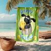 Ultra-Soft Beach Towel with Shaun the Sheep Theme,Ideal for Pool - Camping, Diving - Perfect Travel Essential, Vibrant Beach Towel.