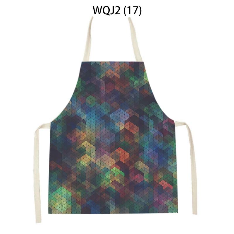 Ärmellose Küchenschürzen für Erwachsene und Kinder, ärmellose Schürzen mit abstraktem Geometriedruck, Back- und Kochzubehör, Reinigungsschürzen