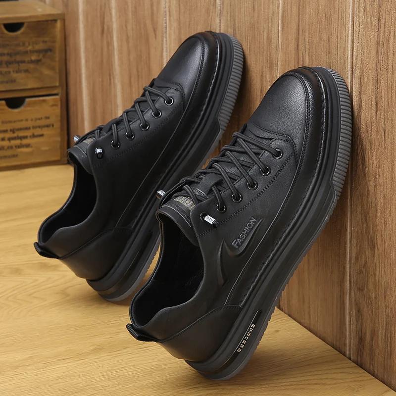 Men Leather Shoes Outdoor Fashion Sneakers Mens Luxury Flat Classic Business Men Oxford Shoes Handmade Men Casual Shoes