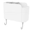 Multifunctional Cooking Utensil Holder Wall Mounted Organizer Box with Detachable Dividers Hooks for Kitchen Bathroom