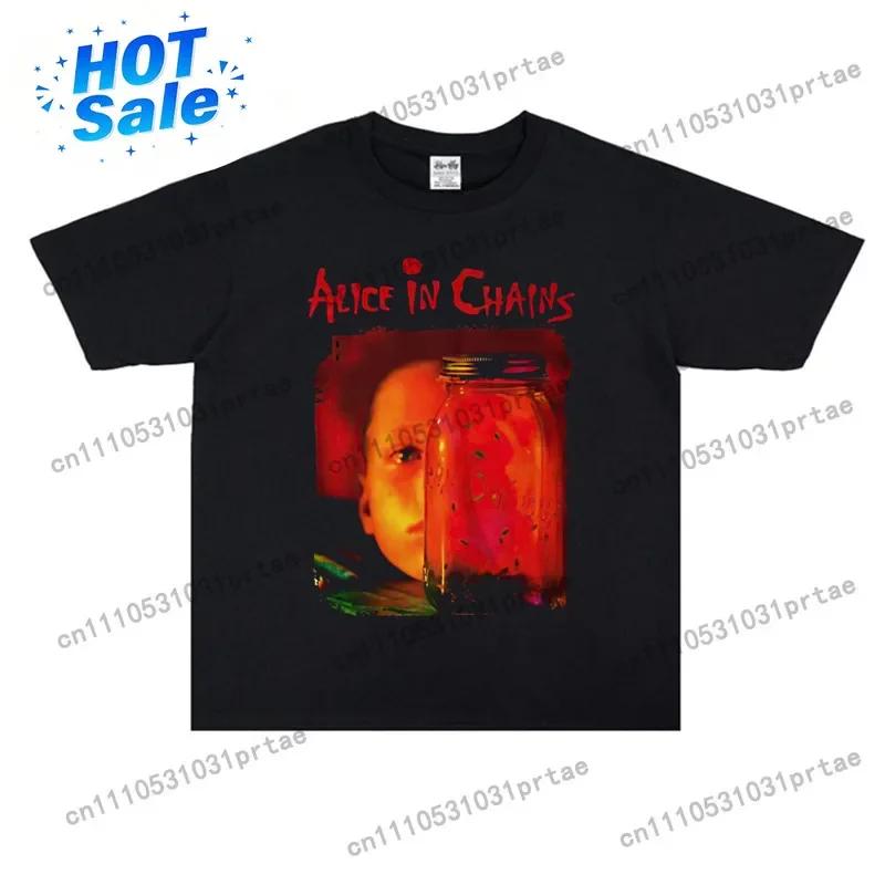Alice In Chains Alice In Chains Rock Band Comfortable Spring Summer Render Cotton Unisex And Wounisex Tshirts Short Sleeves Black