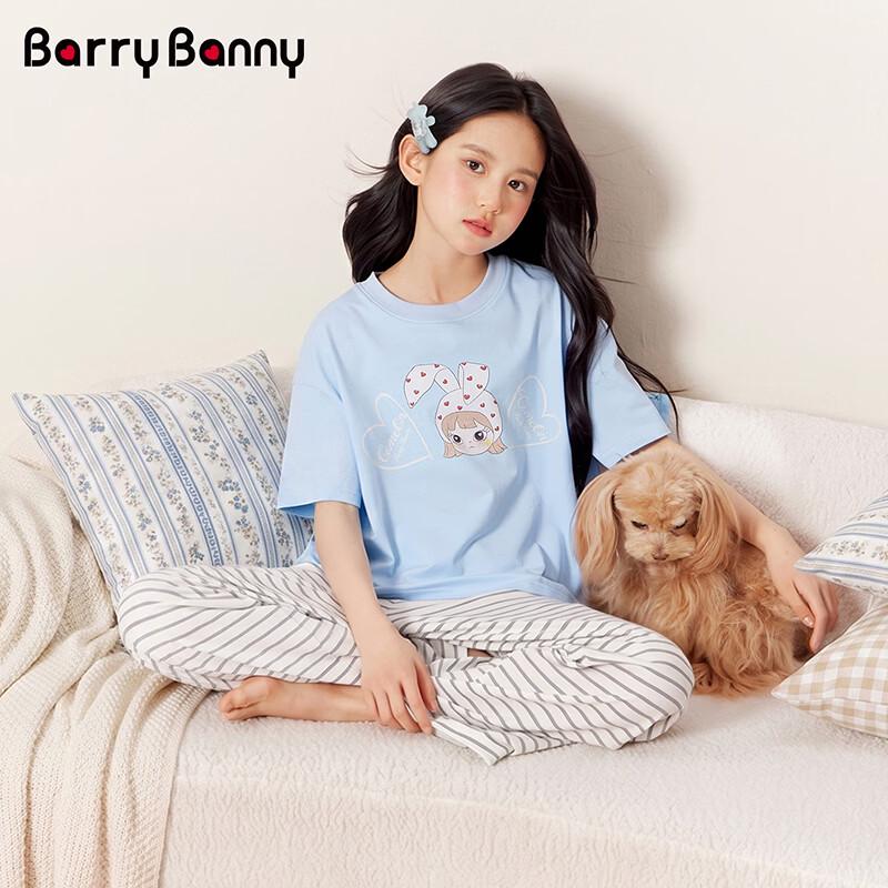 BARRY BANNY Girls' Cartoon Print Short Sleeve T-Shirt