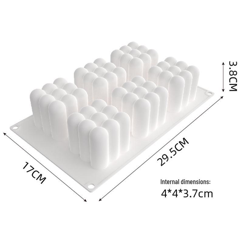 6-Cavity Rubik's Cube Silicone Mold for Candles and Cakes