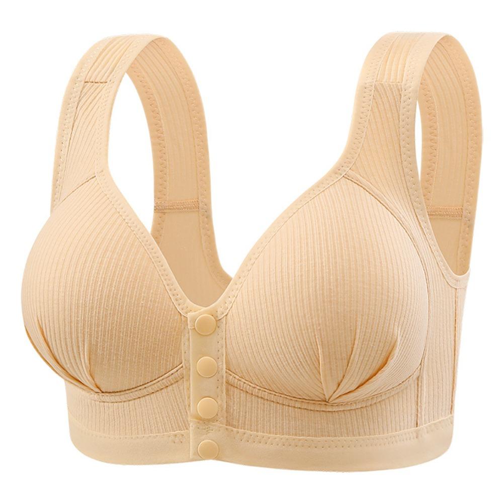 Front-fastening, underwired, plus-size maternity bra for women – thin, camisole-style bra