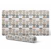 Protective Tabletop Mat with a Fashionable Geometric Semicircle Print 90X45 Cm