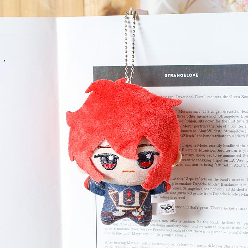 10CM Impact Tartaglia Kaeya Diluc Venti Xiao Klee Plush Pendant Toy  Mini Keychain Doll Backpack Accessorie For Gift