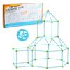 Kids 85PC Bead Assembling Tent, DIY Building Blocks Construction Game House, Indoor Outdoor Kids Tent
