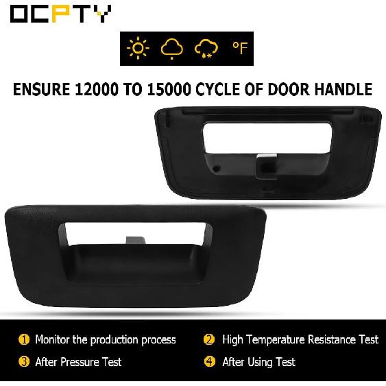 OCPTY Rear Tailgate Handle Back Trim Bezel Fit 2007-2013 for Chevrolet Silverado 1500 2007-2014 for Chevrolet Silverado 2500 3500 HD 2007-2013 for