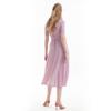 Lipbbam Creora Easy Corinne Artwork Pattern Wrap Dress Ldm54hp01