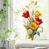 Tulip Flower Static Window Stickers for The Living Room, Bedroom and Study Yesterday