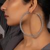 European & American Large Gold Geometric Earrings: Stylish Personality Ear Cuffs & Simple Drop Jewelry