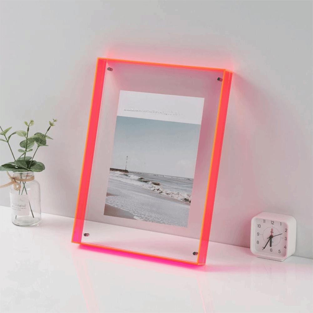 Akrylový Transparentní Akrylový Rámeček na Fotky Zesílený Rámeček na Obrázky Ozdoby Foto Stěna