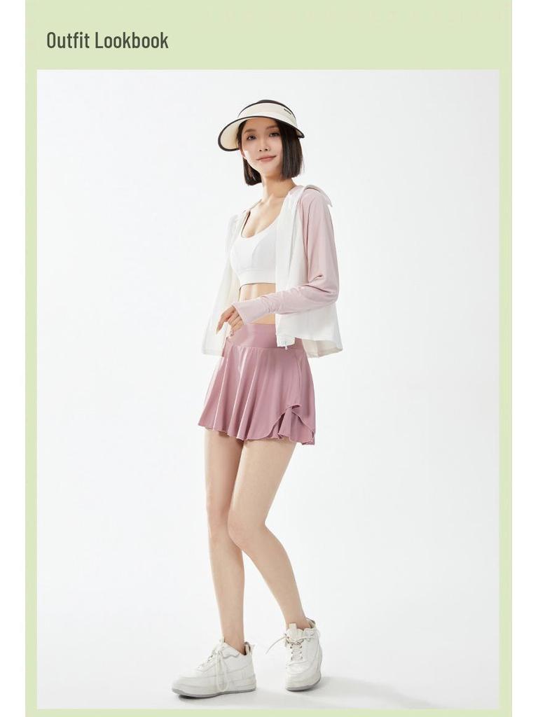 Women's UPF 50+ Sun Protection Cape - Breathable, Black Brim for UV Defense