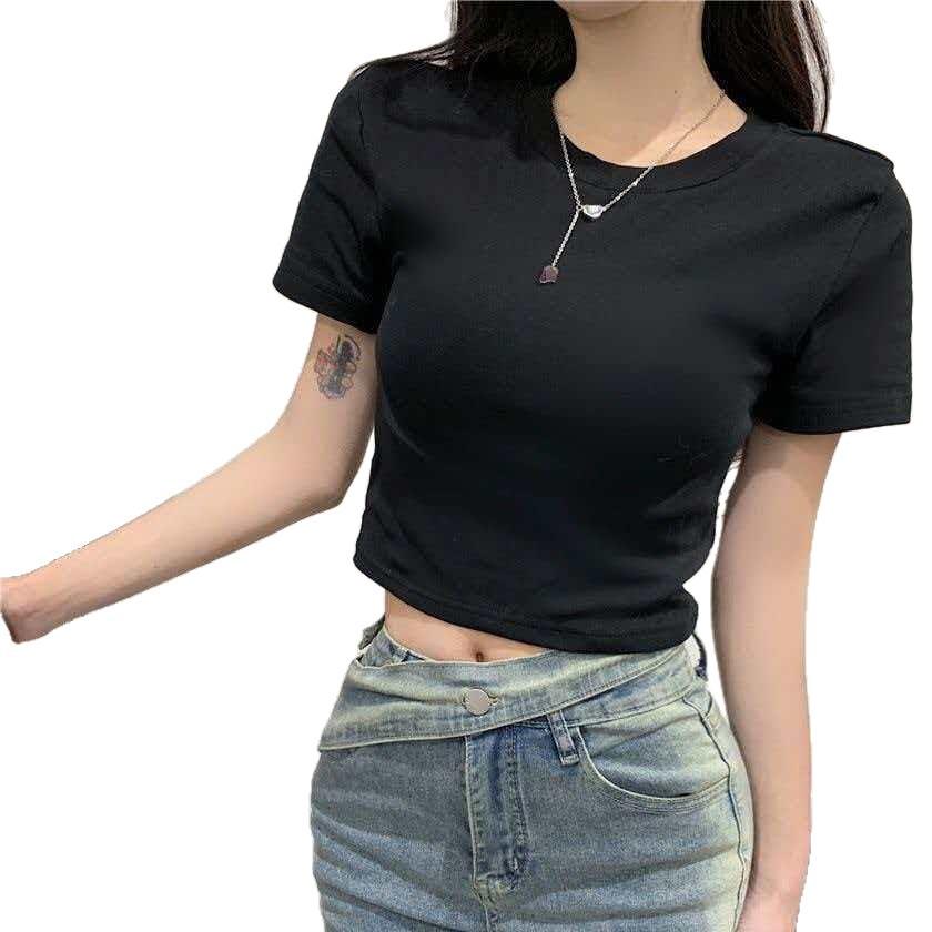 Pure desire style women's clothing open-navel short-sleeved T-shirt summer scheming women show waist and slim figure sweet and spicy style top