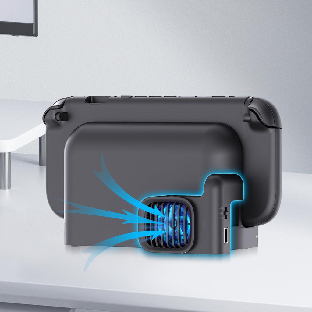For Nintendo Switch 2 Accessories Cooling Fan with 2-Speed Adjustment Console Dock Cooler Host Heat Sink Cool Down Dock Fan