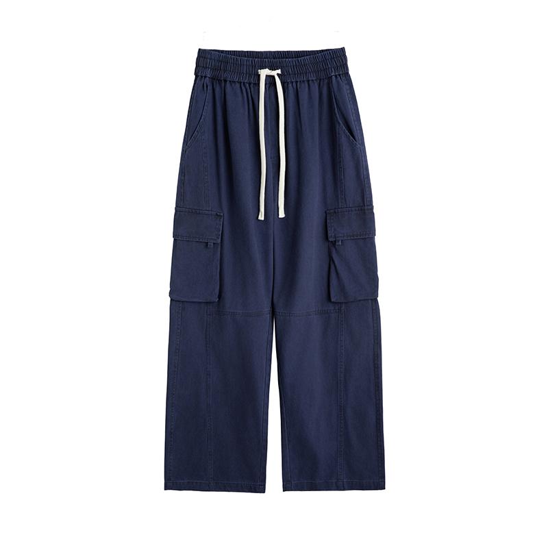 2025 Spring Autumn Men Classic Cotton Cargo Pants Men Loose Fit Oversized Pants Male Joggers Streetwear Straight Trousers