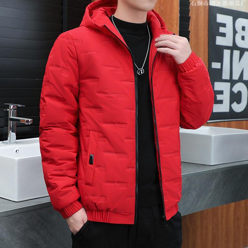 Padded-on men's new men's thick coat trendy blue trend men's padded jacket winter padded men's clothing