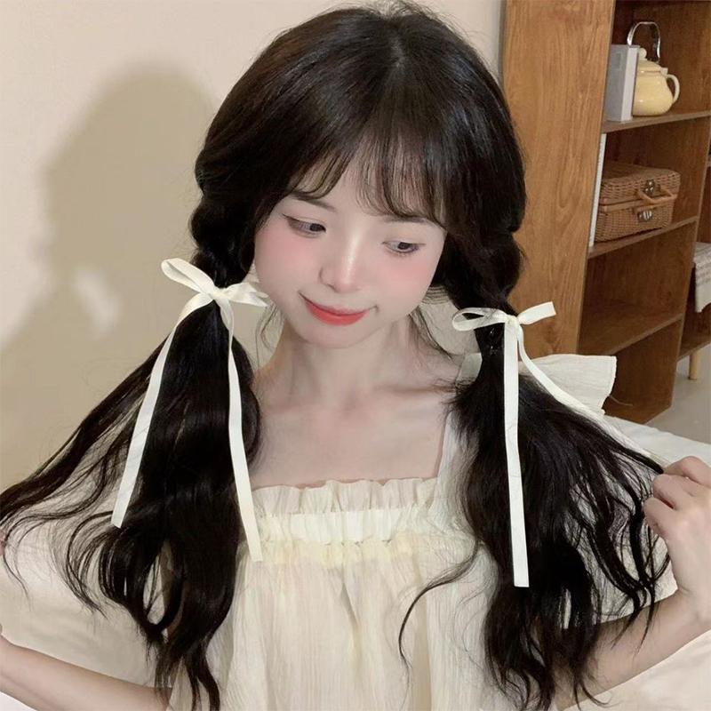 2Pcs Vintage Large Velvet Bow Hair Clip Trend Ribbon Barrettes For Girl Hair