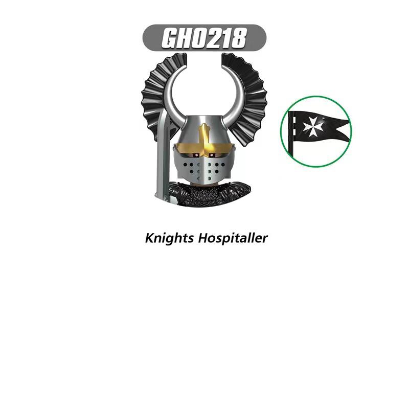 Mittelalterliche Ritter Serie Figuren Bausteine Krieger Soldaten Wachen Löwenherz Krankenhaus Deutscher Ritter Schlacht Hirte Kindergeschenk