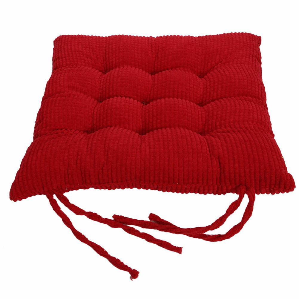 DYS Home Decor 40x40cm Pure Color Square Silná podložka na sezení Polštář Vázanka na židli