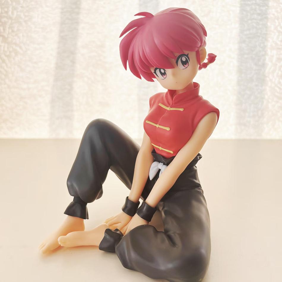 Ranma 1/2 Action Figure Anime Momento Relax Saotome Ranma Tendou Akane Modello Collezionabile in PVC Ornamento da Scrivania Statuetta Carina Giocattolo Regalo
