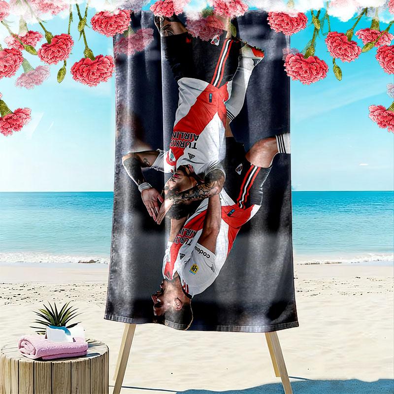 Alvarez & Enzo Print Beach Towel, Large Soft Quick Dry Towel for Beach Camping Swimming