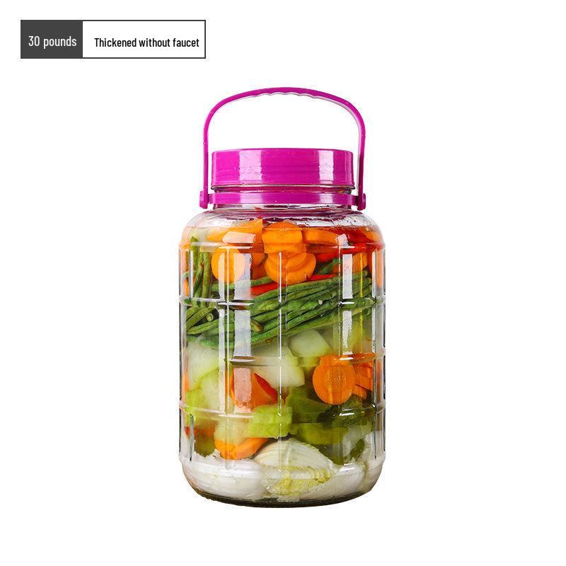Glass Jar for Wine Soaking, Large-Capacity Kimchi, Pickle, and Brewing Jar