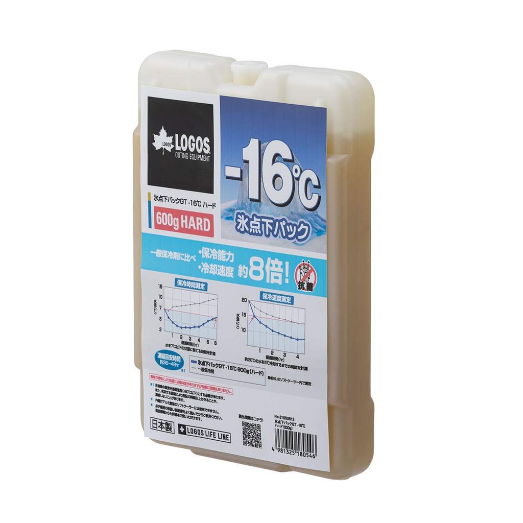 LOGOS Refrigerant Subzero Pack GT Minus 16 Degrees Hard 600 Long Time Cold Insulation