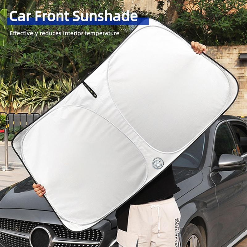 BER1 Car Front Sunshade 360° Foldable UV Protection Cover Auto Summer Accessories For Proton Exora Iriz R3 Wira Saga Satria Magma X50