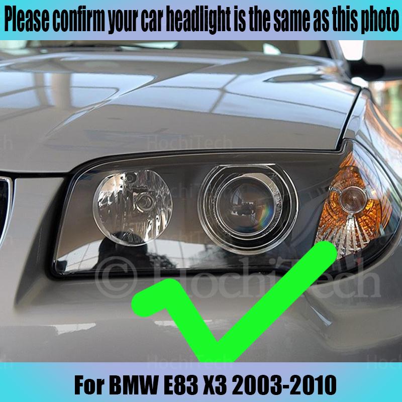 For BMW E83 X3 2003-2010 Switchback Cotton Light LED Angel Eye Dual Color