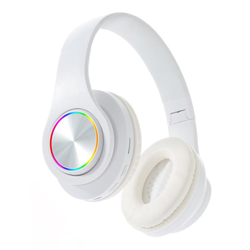 New B39 Luminous Wireless Bluetooth Headset: Foldable, Head-Mounted, Call-Ready, with Plug-in Card Feature