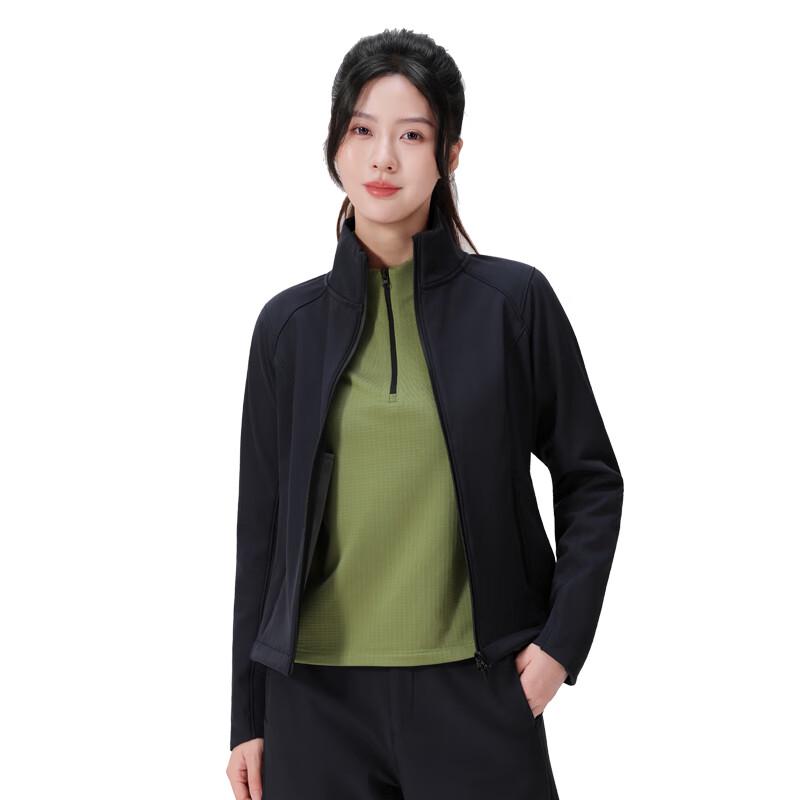 Andebao Women s F6131B Soft Shell Fleece Jacket L