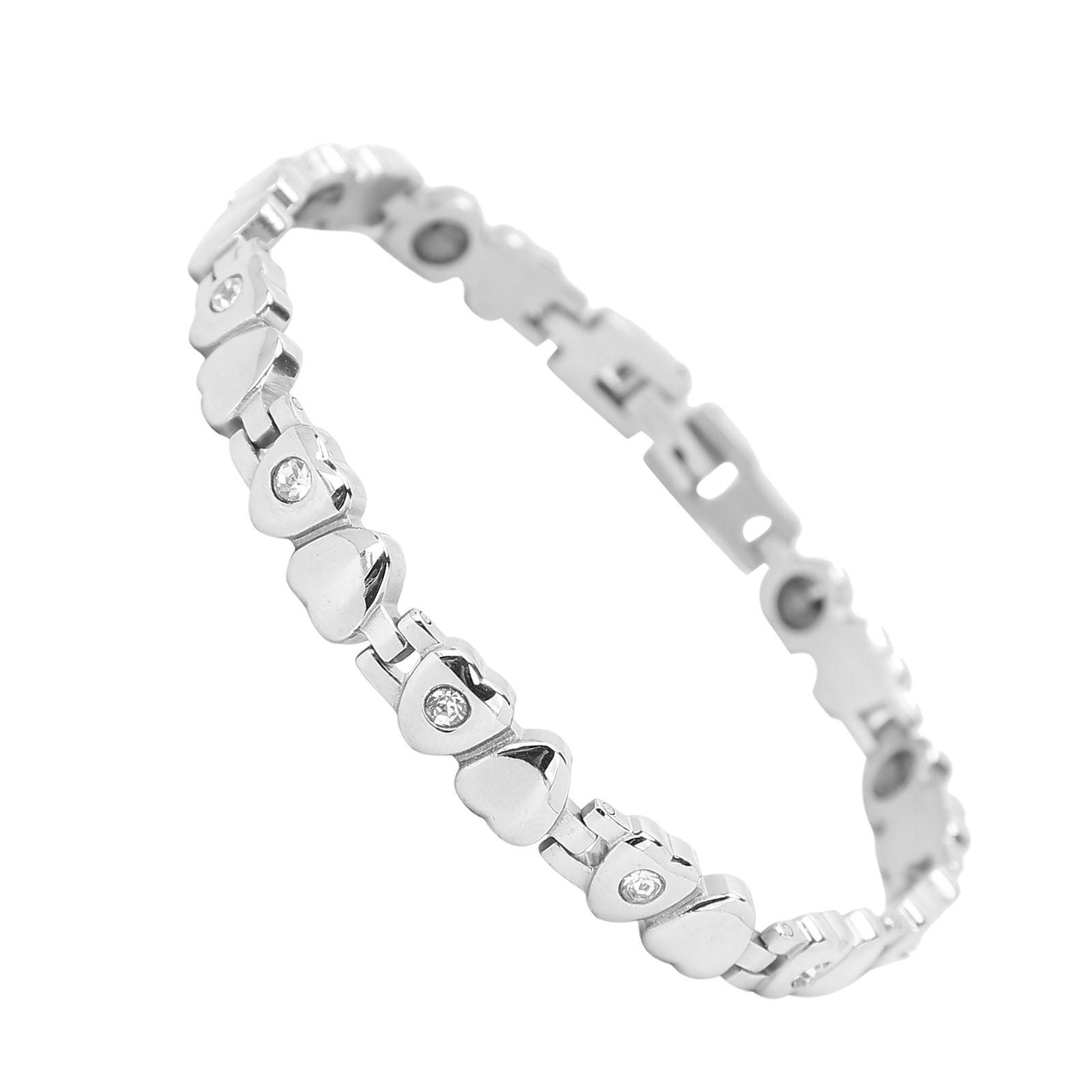 Браслет для магнитотерапии, облегчение боли в суставах, титановая сталь, элегантный магнитный браслет, подарок