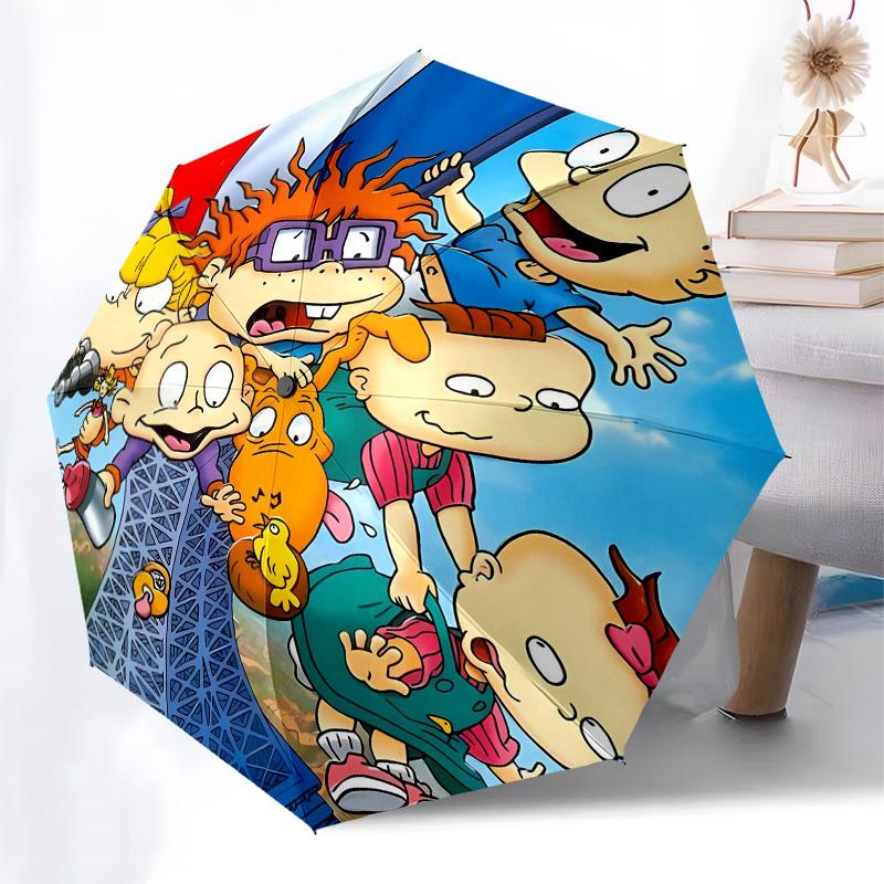 Cartoon Characters Automatic Opening and Closing, 8 rib Structure Portable Umbrella, Suitable for Men and Women in All Seasons Perfect Gift