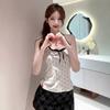 Pure Cotton, White Polka Dot Sling Vest, Women's Summer Slim-fitting and Thin Inside and Outside, Spice Girl Sleeveless Top