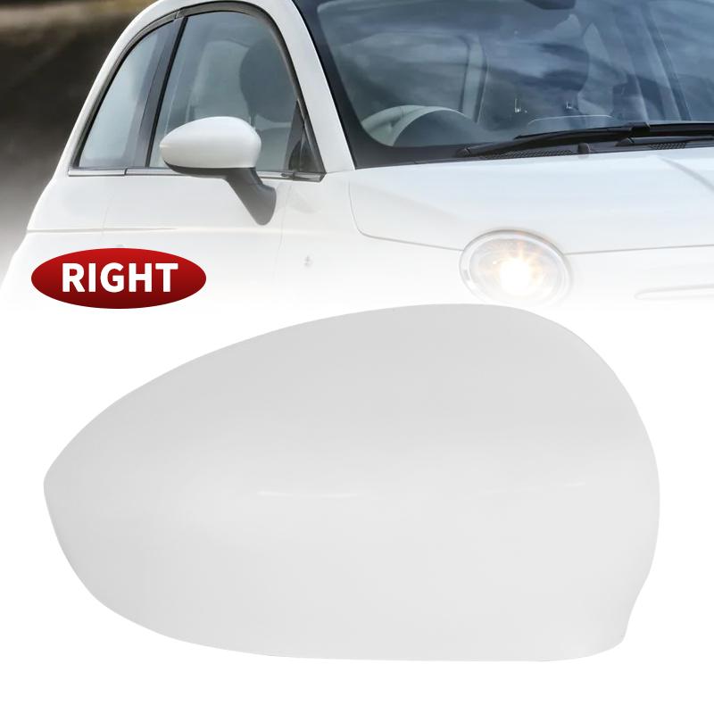 Door Side Rearview Wing Mirror Cover For Fiat 500 500C GRANDE PUNTO 595 ABARTH 695 2007- Mirror Cap Trim 735452185 735452186