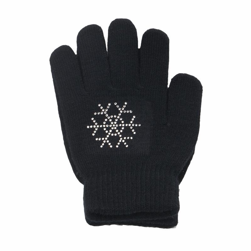 Children's and Adults' Non-slip Warm Ice Skating Gloves with Rubber Dots for Figure Skating