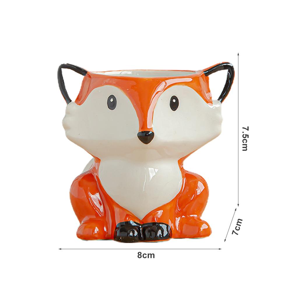 

Cute Ceramics Animal Shaped Plant Pots Cartoon Succulent Flower Pots Garden Ornaments