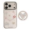 Korean Cartoon Magnetic iPhone Case for 16/15/13 Pro Max with Electroplated Bracket