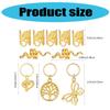 100Pcs Gold Metal Hair Accessories Adjustable Dreadlocks Jewellery Rings For Braids And Hairstyles Hair Decorations