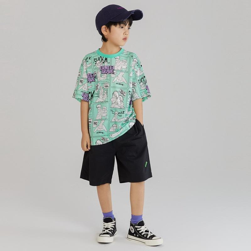 EI Children's Boys' Short-Sleeved T-Shirt - Summer Fashionable Cool Mid-Size